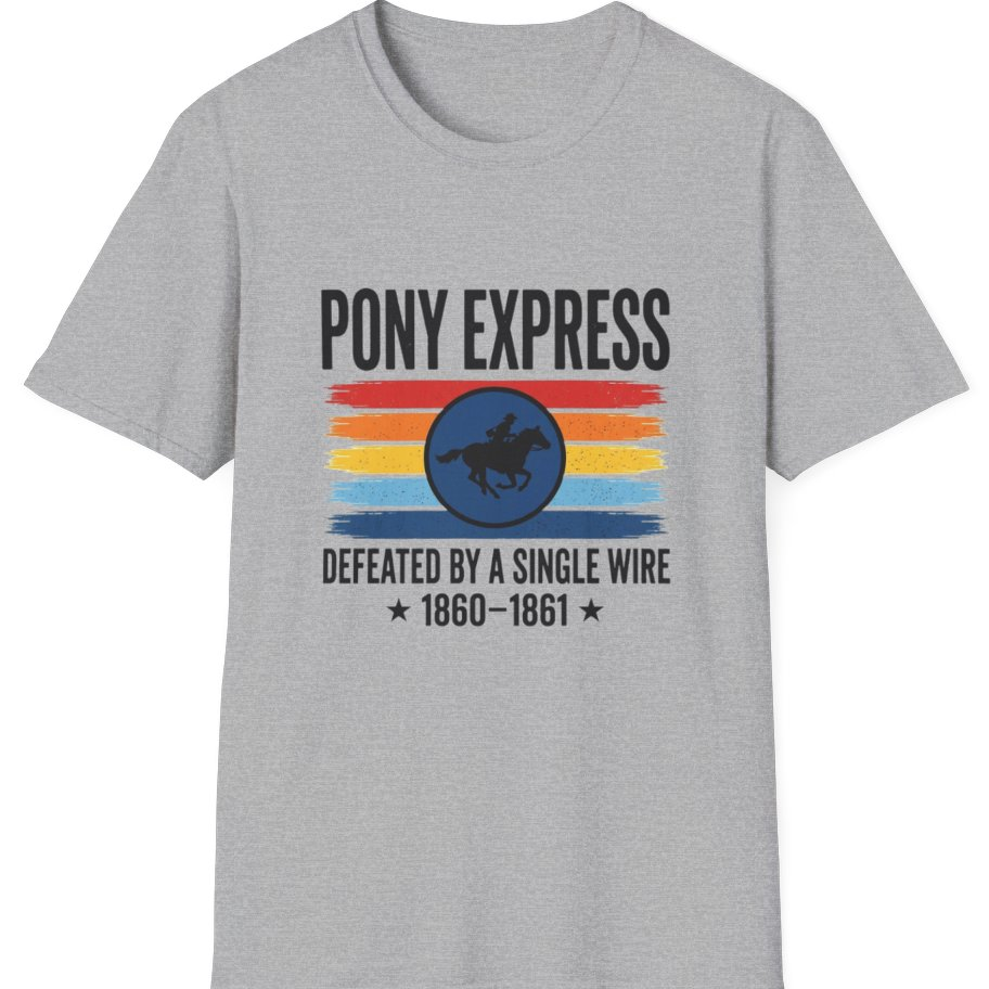 Pony Express Memorial T-Shirt - Sport Grey front