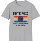Pony Express Memorial T-Shirt - Sport Grey front