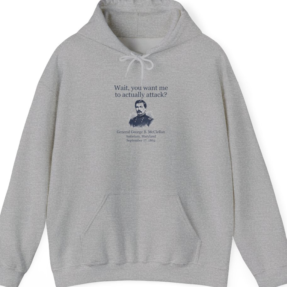 Mcclellan Antietam Attack Hoodie - Sport Grey front