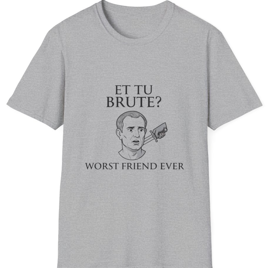 Et Tu Brute T-Shirt - Sport Grey front