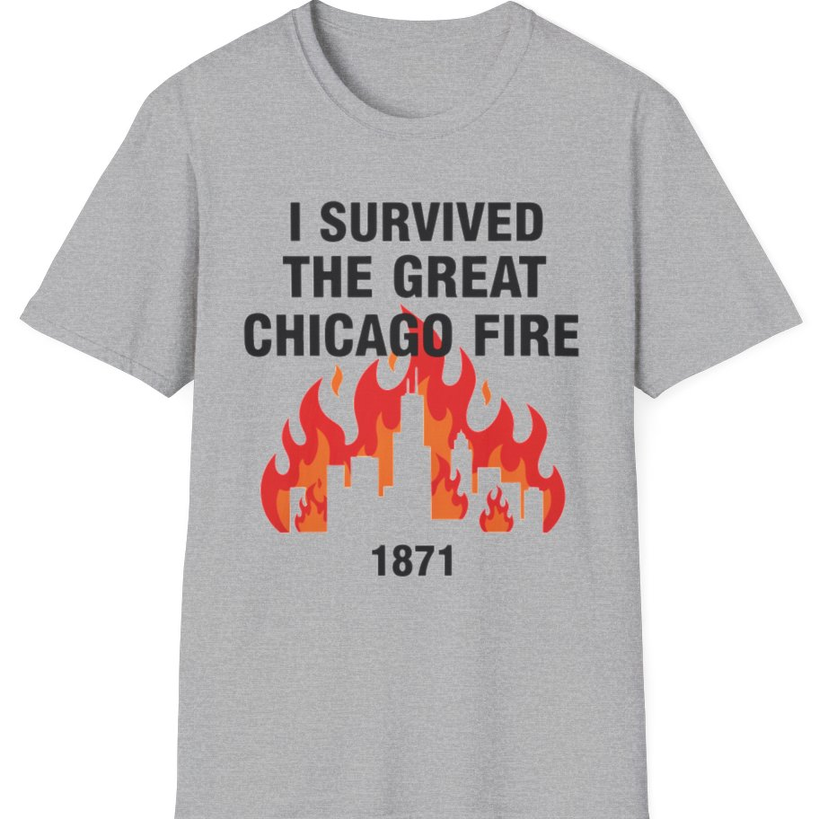 Great Chicago Fire Classic T-Shirt - Sport Grey front