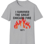 Great Chicago Fire Classic T-Shirt - Sport Grey front