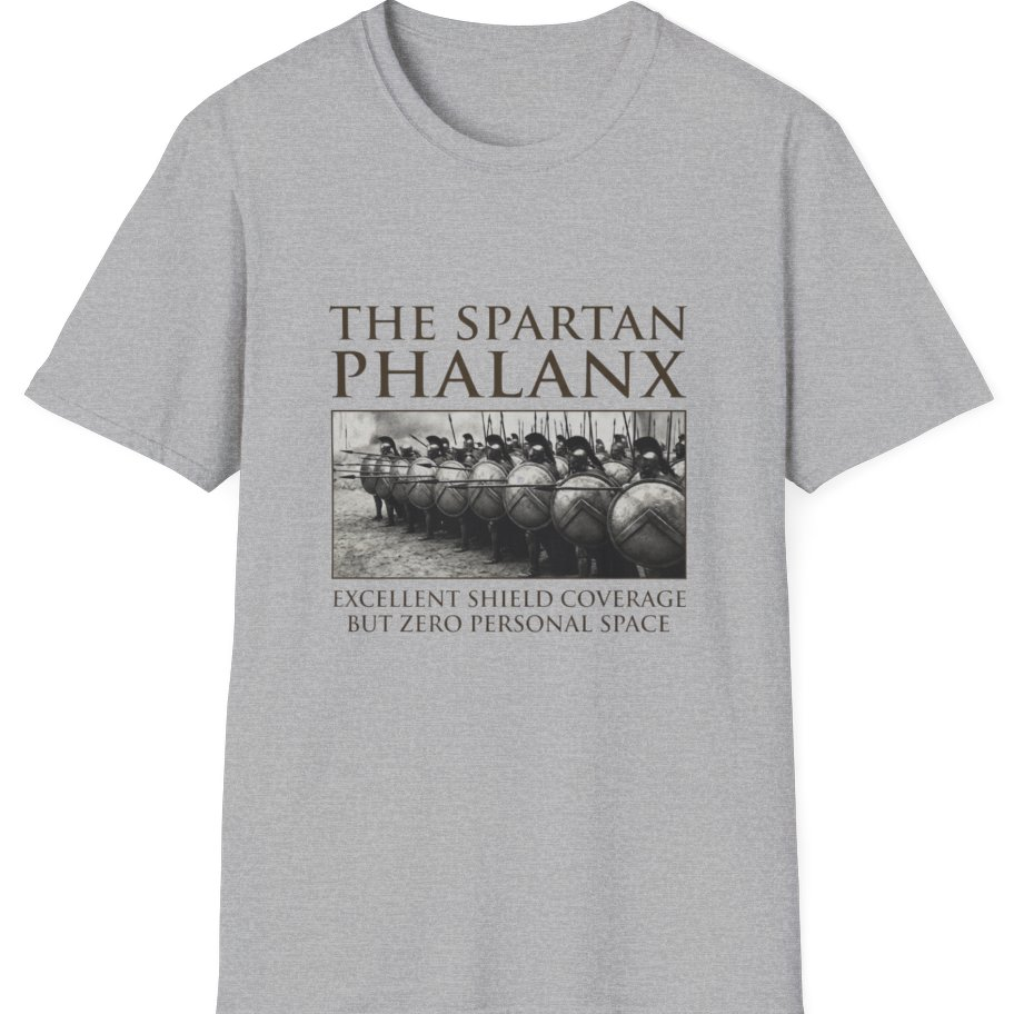 Spartan Phalanx Review T-Shirt - Sport Grey front