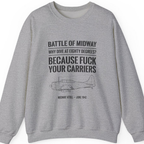 Battle of Midway Sweatshirt - Sport Grey front