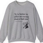 George Washington No Excuse Sweatshirt - Sport Grey front