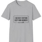 Oscar Wilde Quote T-Shirt - Sport Grey front