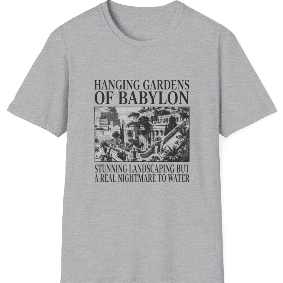 Hanging Gardens Landscaping T-Shirt - Sport Grey front