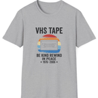 Vhs Tape Memorial T-Shirt - Sport Grey front