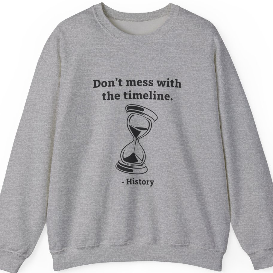 Time Travel Paradox Sweatshirt - Sport Grey front