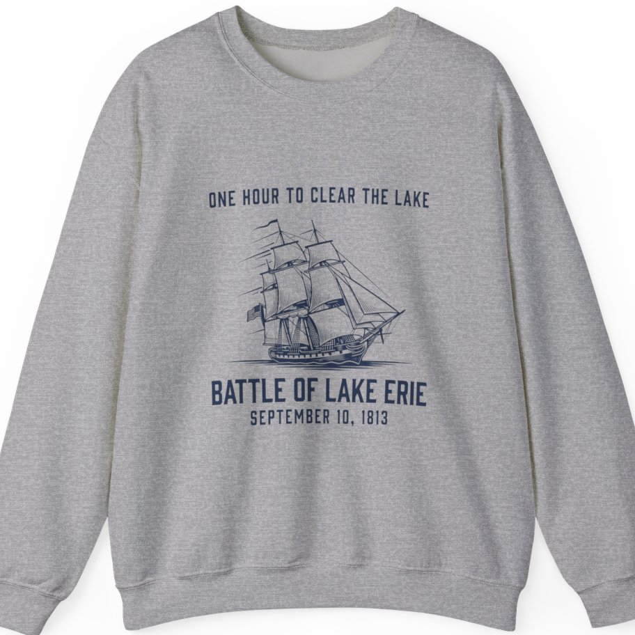 Battle of Lake Erie Sweatshirt - Sport Grey front