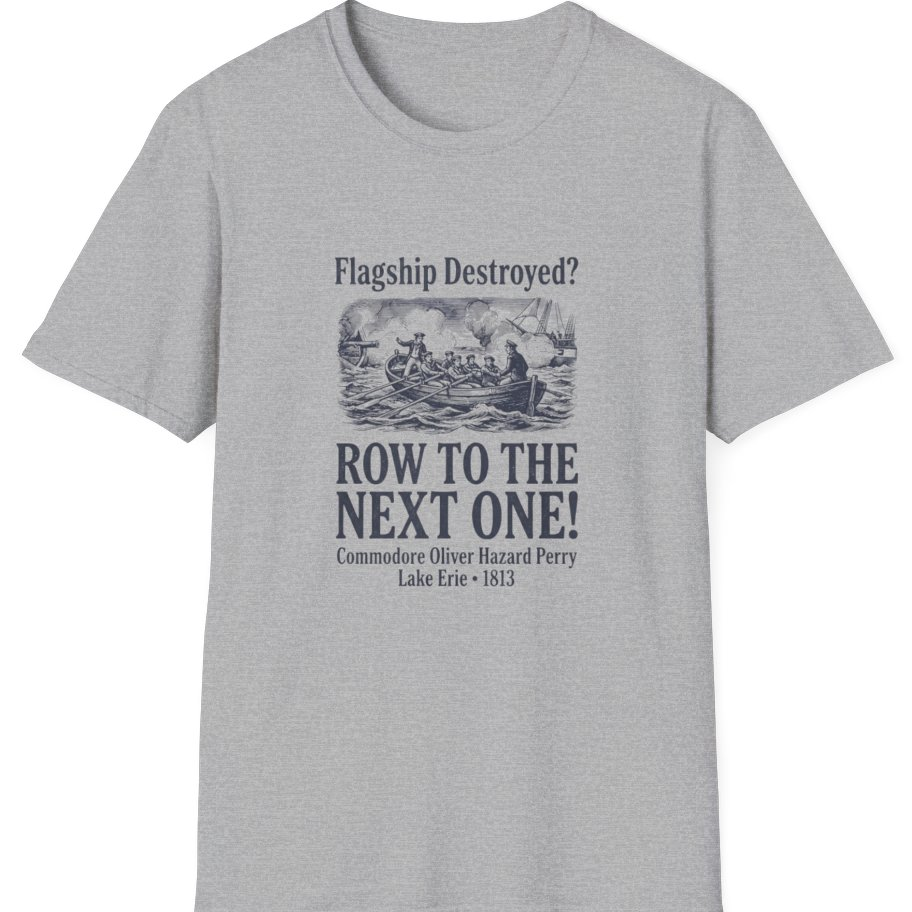 Row To The Next Ship T-Shirt - Sport Grey front