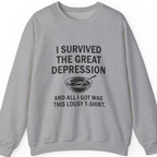 Great Depression Sweatshirt - Sport Grey front