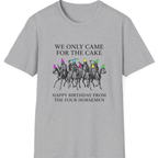 Four Horsemen Birthday Party T-Shirt - Sport Grey front