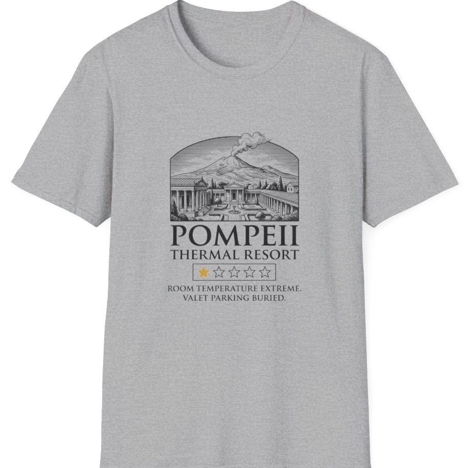 Pompeii Thermal Resort T-Shirt - Sport Grey front