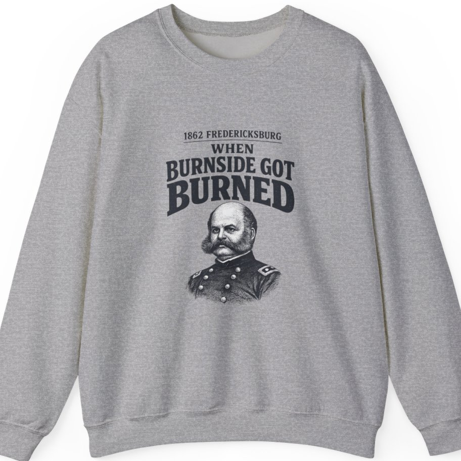 Fredericksburg Burnside Got Burned Vintage Sweatshirt - Sport Grey front