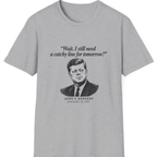 Kennedy Catchy Line Inaugural T-Shirt - Sport Grey front