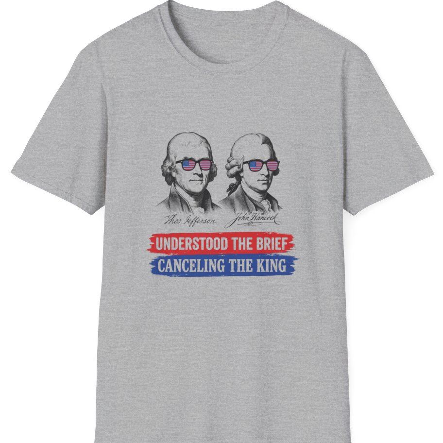 Jefferson Hancock Canceling The King T-Shirt - Sport Grey front