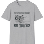 Fort Ticonderoga Ten Minutes T-Shirt - Sport Grey front