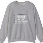Your Silence Is Educational Sweatshirt - Sport Grey front