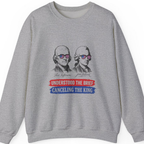 Jefferson Hancock Canceling The King Sweatshirt - Sport Grey front