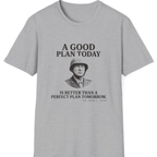 Patton Good Plan T-Shirt - Sport Grey front