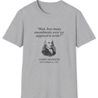 Madison Bill of Rights Deadline T-Shirt - Sport Grey front