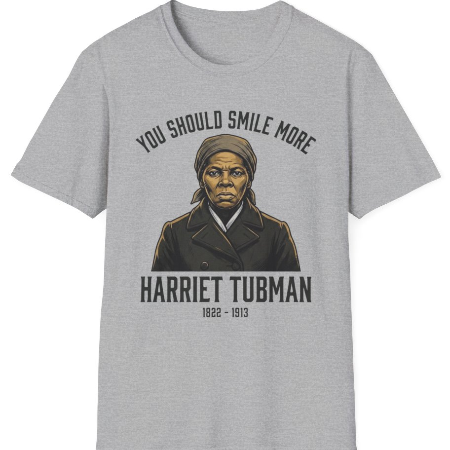 You Should Smile More Harriet T-Shirt - Sport Grey front