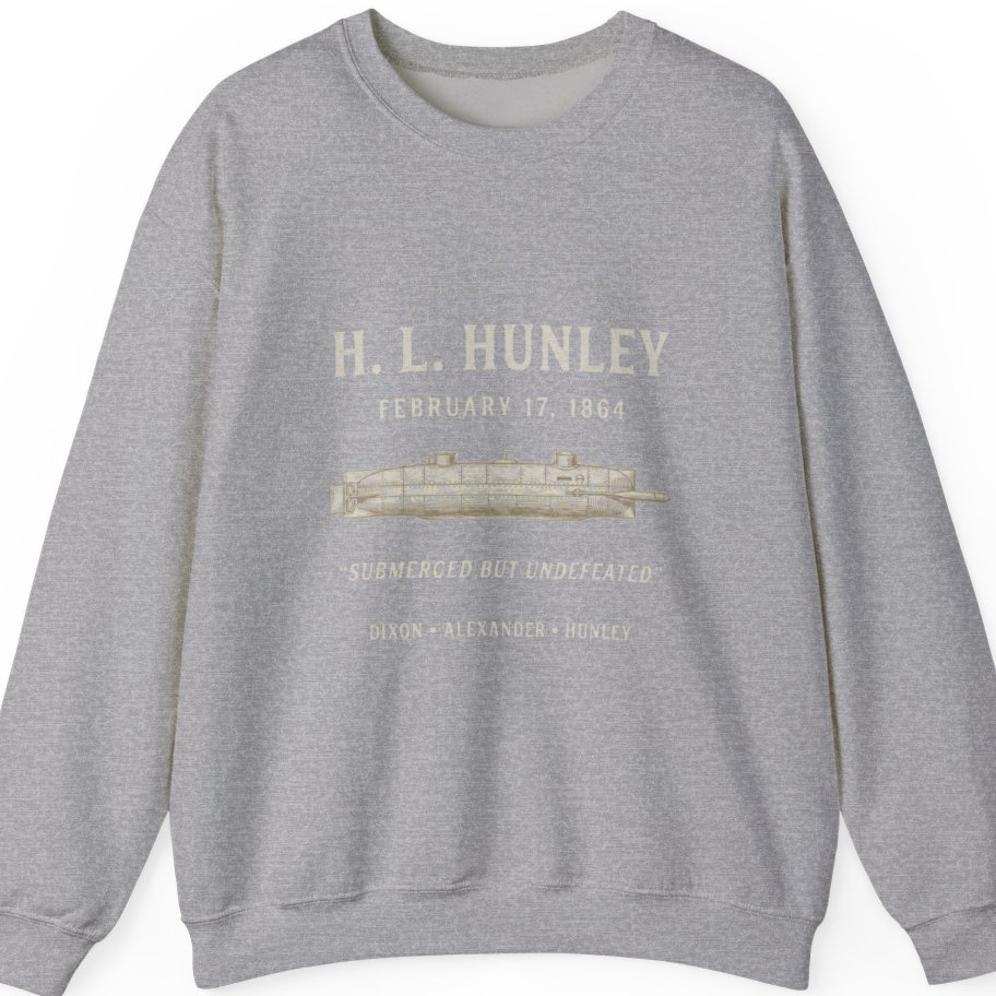 Css Hunley Submarine Memorial Sweatshirt - Sport Grey front