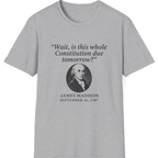 Madison Constitution Deadline T-Shirt - Sport Grey front