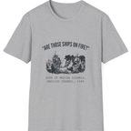 Spanish Armada Fire Ships T-Shirt - Sport Grey front