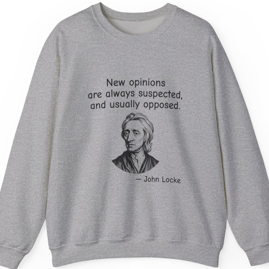 Locke New Opinions T-Shirt - Sport Grey front