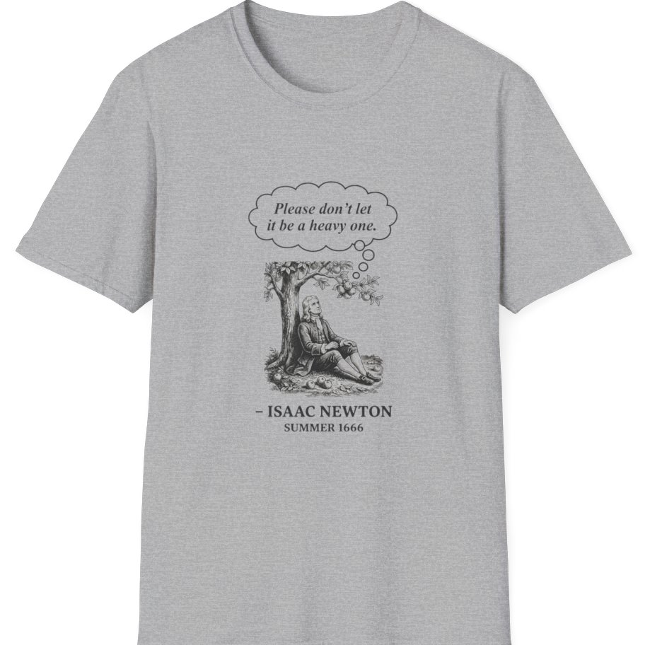 Newton Gravity Anxiety T-Shirt - Sport Grey front