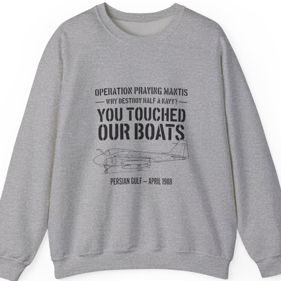 Operation Praying Mantis Sweatshirt - Sport Grey front
