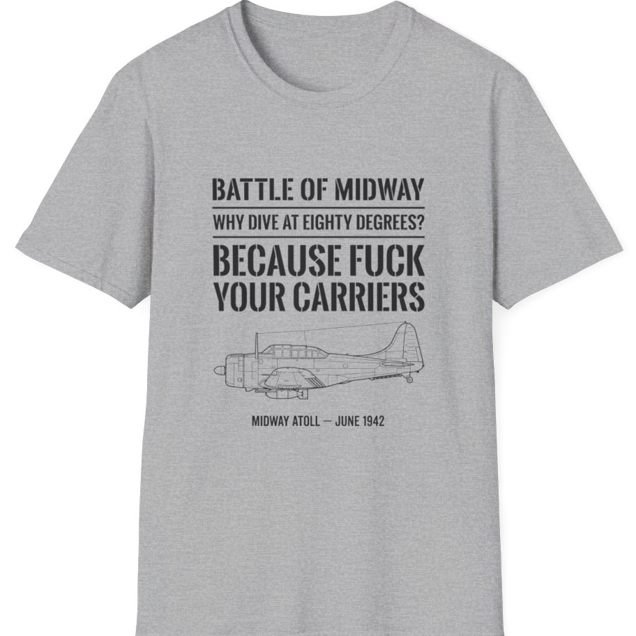 Battle of Midway T-Shirt - Sport Grey front
