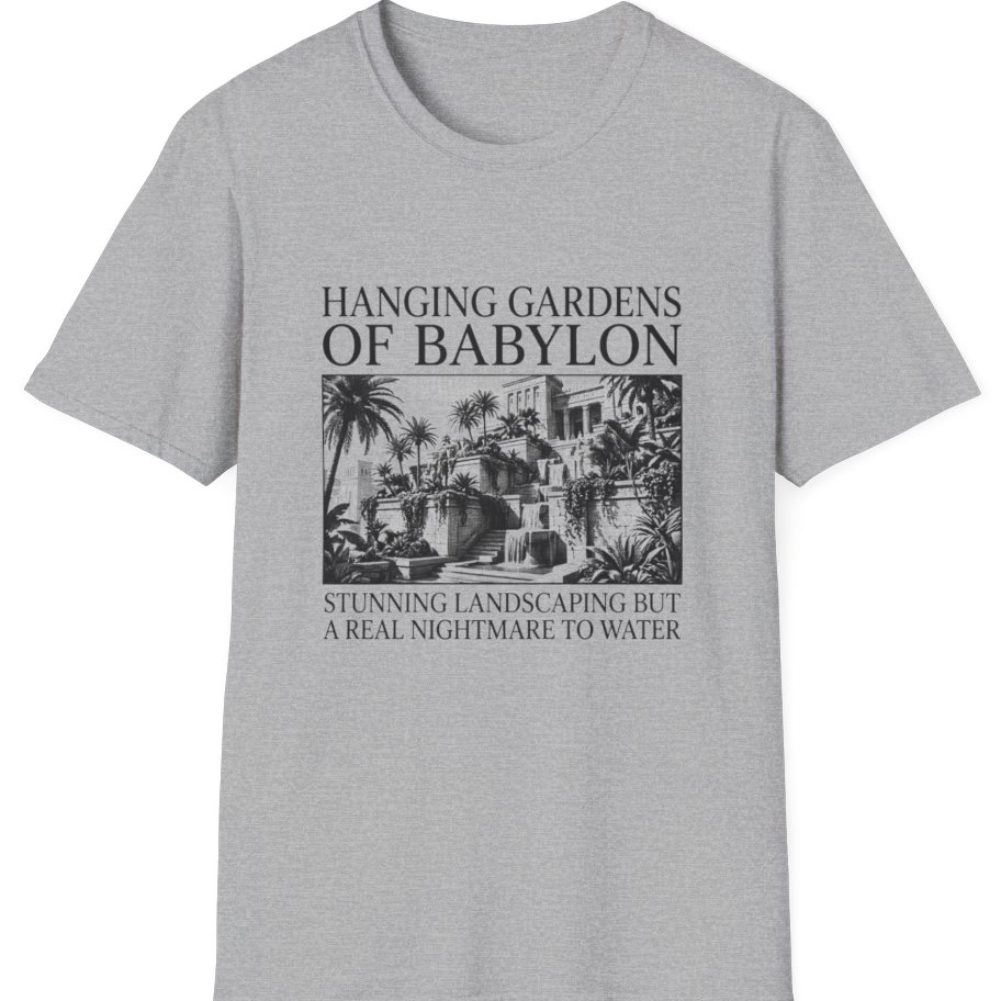 Hanging Gardens Landscaping T-Shirt - Sport Grey front