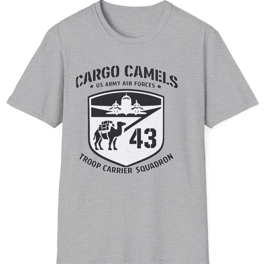 Cargo Camels WWII Usaaf Troop T-Shirt - Sport Grey front