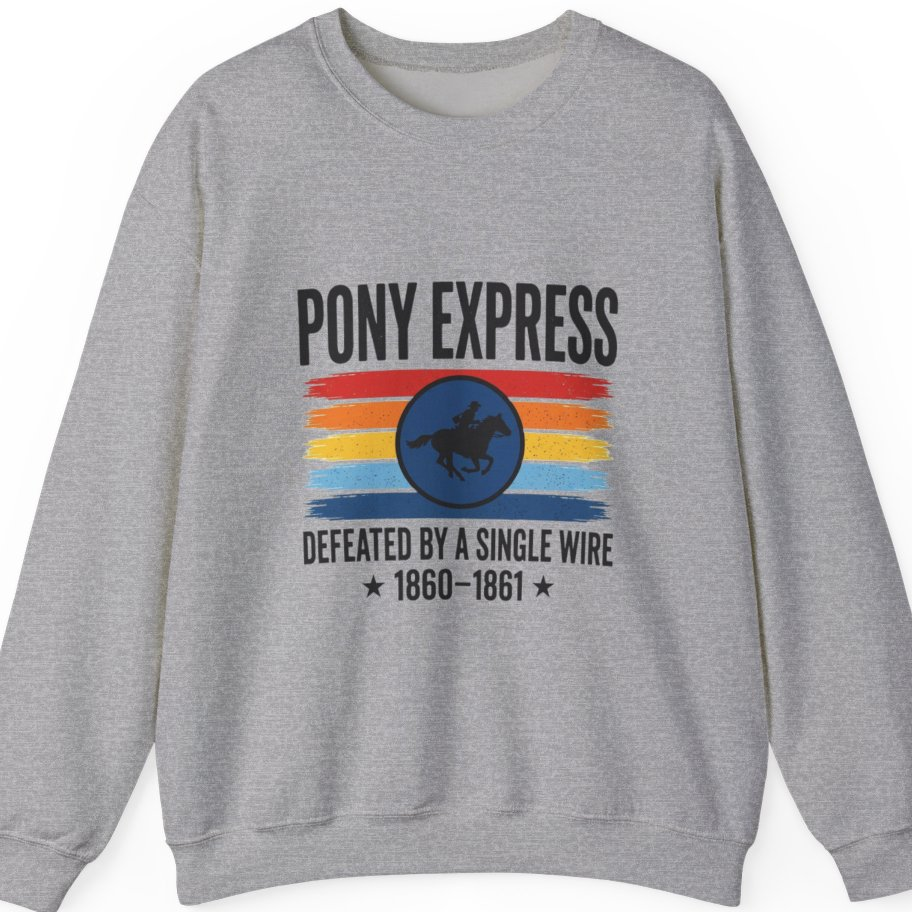 Pony Express Memorial T-Shirt - Sport Grey front