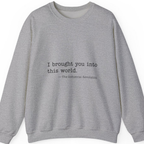 Industrial Revolution Quote Sweatshirt - Sport Grey front