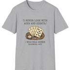 Dead Mans Hand Poker T-Shirt - Sport Grey front