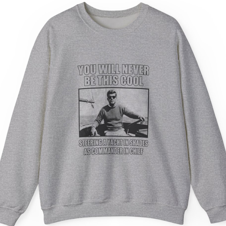 Jfk Yacht Sunglasses Flex Sweatshirt - Sport Grey front
