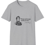 We Have Met The Enemy T-Shirt - Sport Grey front