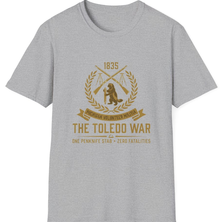 The Toledo War Michigan Volunteer T-Shirt - Sport Grey front