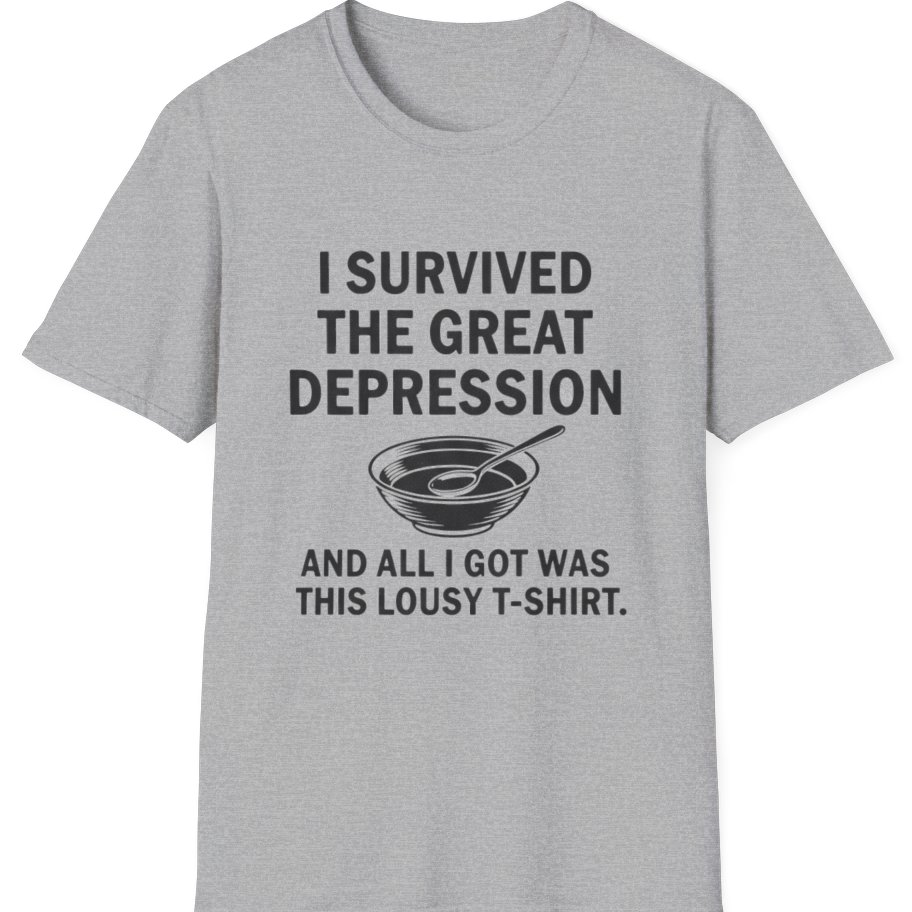 Great Depression T-Shirt - Sport Grey front
