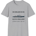 Uss England De T-Shirt - Sport Grey front