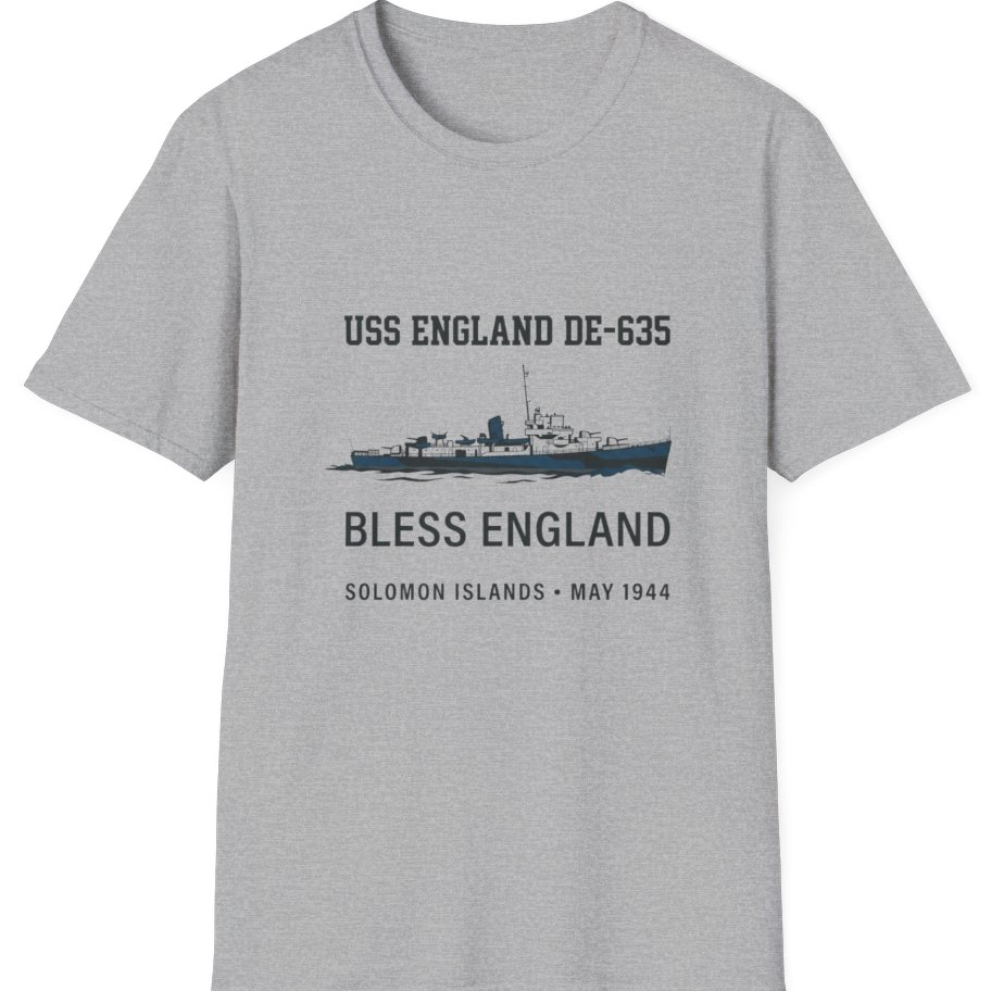 Uss England De T-Shirt - Sport Grey front