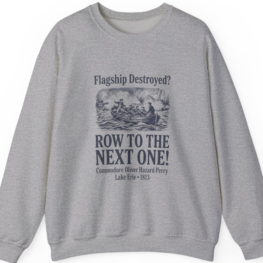 Row To The Next Ship Sweatshirt - Sport Grey front