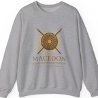 Macedonian Empire Crest Sweatshirt - Sport Grey front