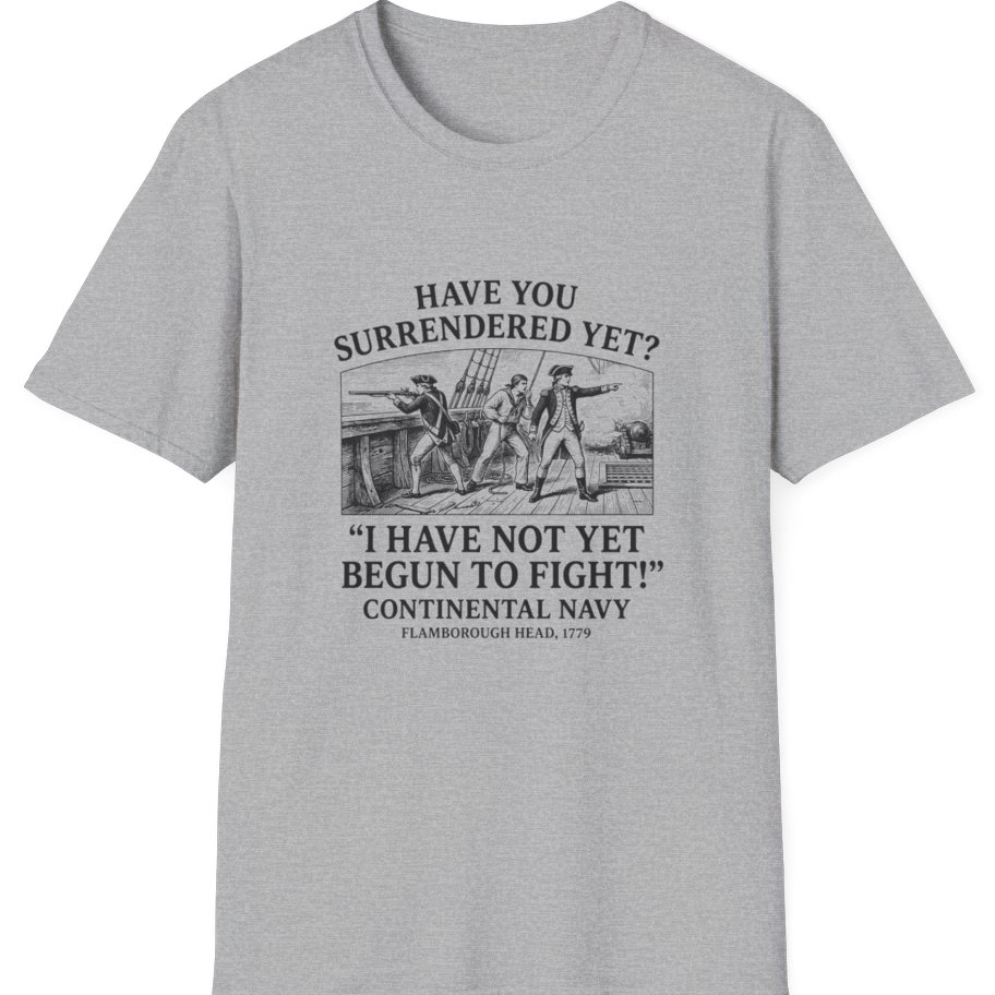 Not Yet Begun To Fight T-Shirt - Sport Grey front