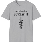 Archimedes Screw It T-Shirt - Sport Grey front