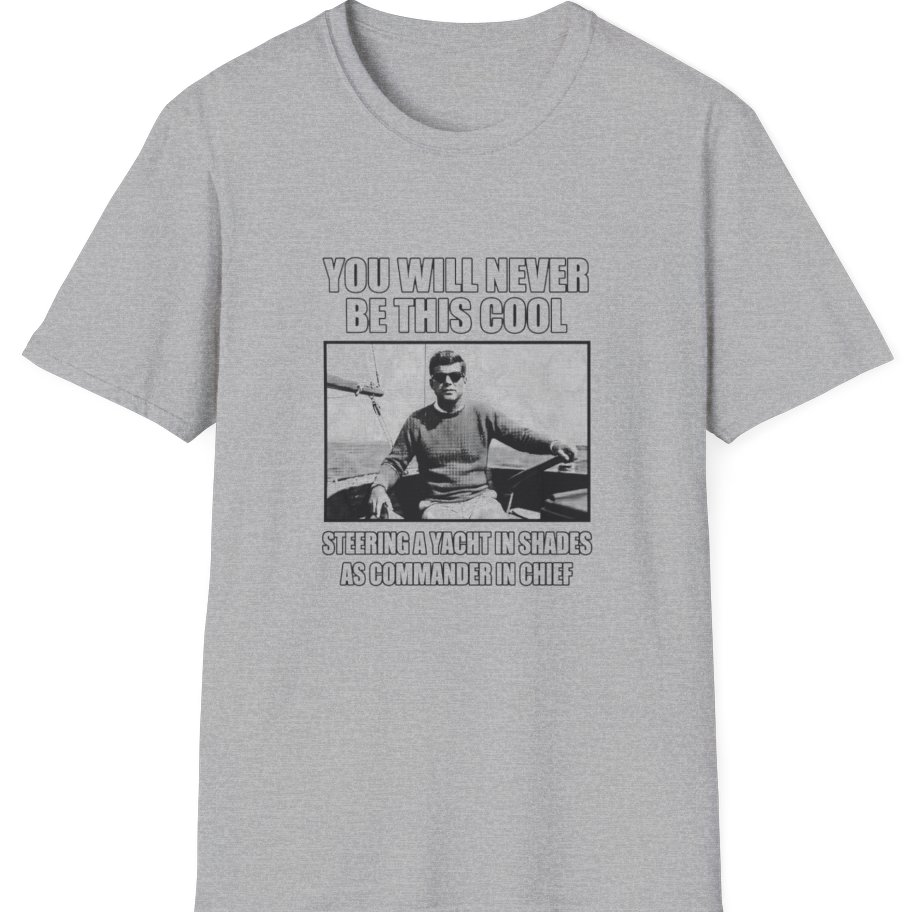 Jfk Yacht Sunglasses Flex T-Shirt - Sport Grey front